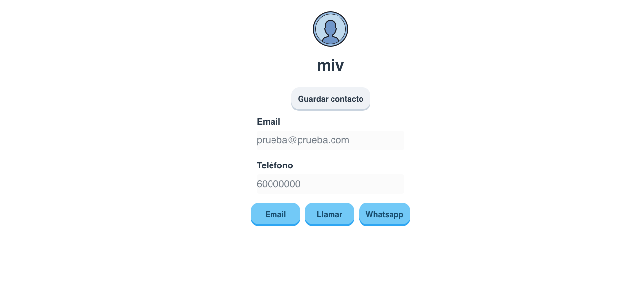 Brindar los datos de tu negocio para que los clientes los guarden automáticamente.